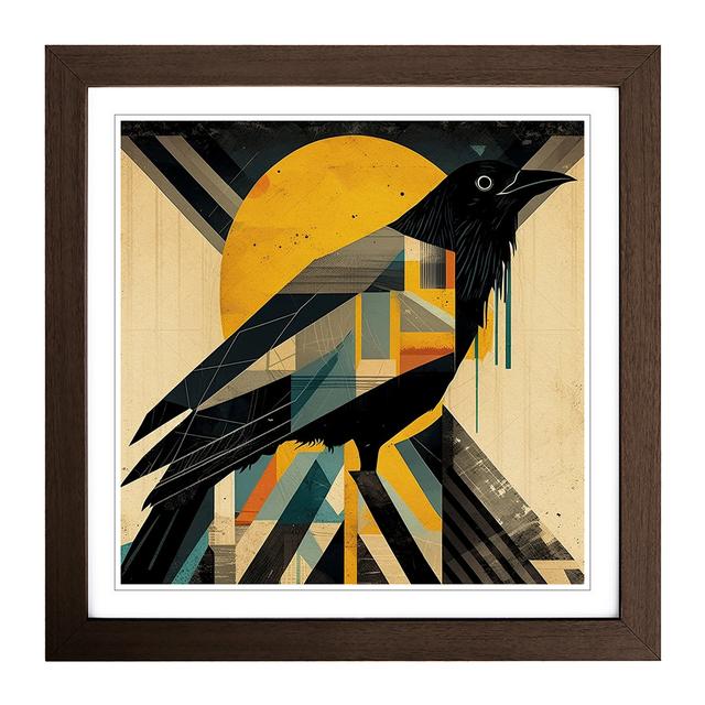 Crow Constructivism - Single Picture Frame Art Prints on Wood Alpen Home Frame Colour: Walnut on Productcaster.