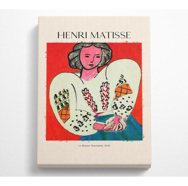 La Blouse Roumaine, 1940 by Henri Matisse - Wrapped Canvas Art Prints ClassicLiving Size: 142.2cm H x 101.6cm W x 10cm D on Productcaster.