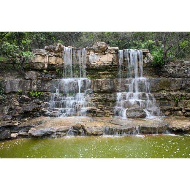 Double Waterfall - Wrapped Canvas Print Union Rustic Size: 20cm H x 30cm W x 3.8cm D on Productcaster.