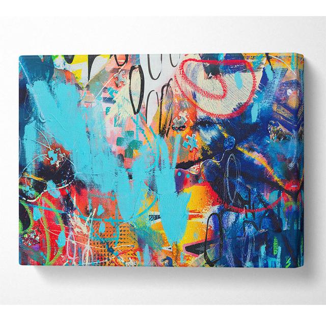 Graffiti Layers - Wrapped Canvas Graphic Art Metro Lane Size: 50.8cm H x 81.3cm W on Productcaster.