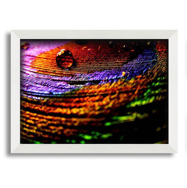 Colourful Bubble Ripples Framed Print Ivy Bronx Size: 29.7cm H x 42cm W x 1.5cm D, Format: Matte Black Framed Paper on Productcaster.