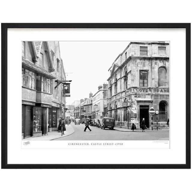 'Cirencester, Castle Street C1950' by Francis Frith - Picture Frame Photograph Print on Paper The Francis Frith Collection Size: 60cm H x 80cm W x 2.3 on Productcaster.