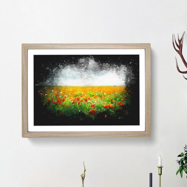 Poppy Field Dreams - Picture Frame Graphic Art Print East Urban Home Frame Option: Oak Framed, Size: 24cm H x 33cm W x 2cm D on Productcaster.