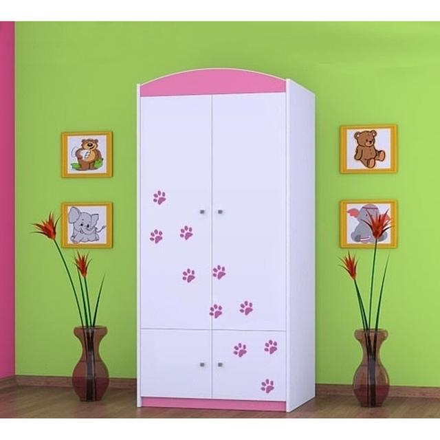 Layne 2 Door Wardrobe Isabelle & Max Colour: Pink on Productcaster.