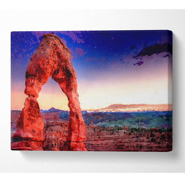 Moab Utah United States - Wrapped Canvas Art Prints Natur Pur Size: 101.6cm H x 142.2cm W on Productcaster.