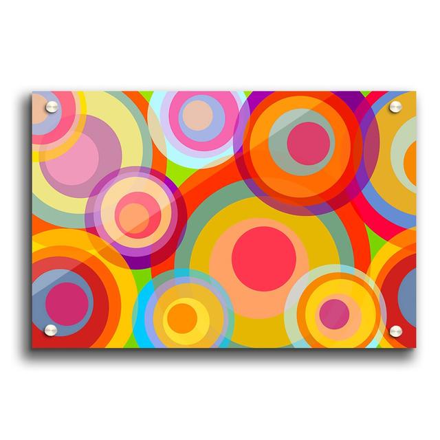 Psychedelic Rainbows Contemporary - Unframed Graphic Art Print on Acrylic East Urban Home Size: 42cm H x 59.4cm W on Productcaster.