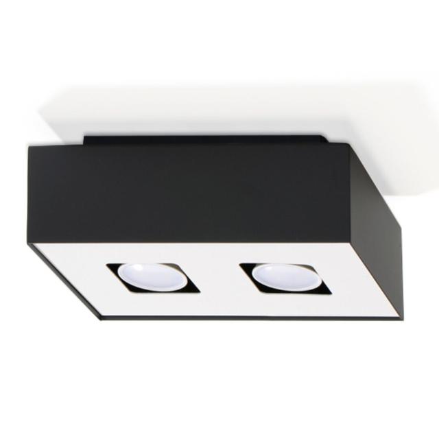 Cargile 2-Light 14cm Flush Mount Brayden Studio Fixture Finish: Black on Productcaster.