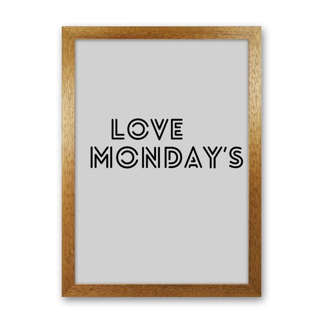 Love Monday's - Print 17 Stories Frame Option: Oak Framed, Size: 84cm H x 60cm W x 3cm D on Productcaster.