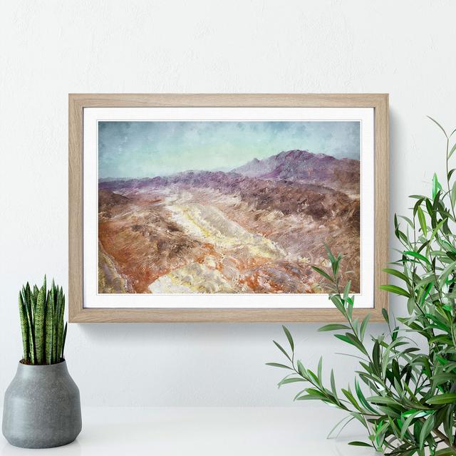 Nevada Desert - Picture Frame Painting East Urban Home Frame Option: Oak Framed, Size: 27cm H x 36cm W x 2cm D on Productcaster.