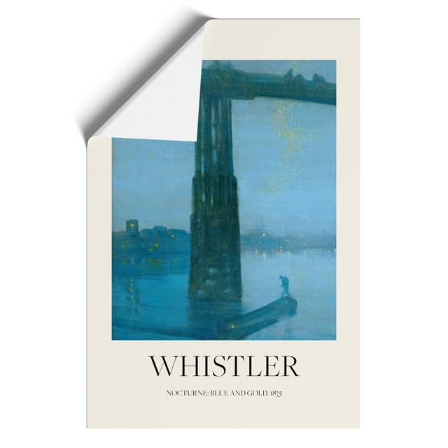 Nocturne Blue and Gold Old Battersea Bridge by James Mcneill Whistler - Unframed Graphic Art East Urban Home Size: 42cm H x 30cm W x 0.1cm D on Productcaster.