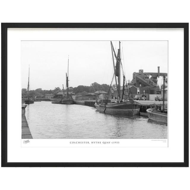 'Colchester, Hythe Quay C1955' by Francis Frith - Picture Frame Photograph Print on Paper The Francis Frith Collection Size: 60cm H x 80cm W x 2.3cm D on Productcaster.