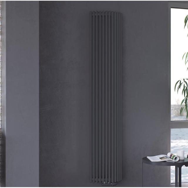 Andromeda Vertical Designer Radiator Belfry Heating Colour: Anthracite on Productcaster.