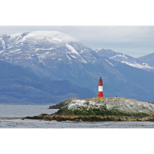 Bradburn Lighthouse in Beagle Channel by Hstiver - Wrapped Canvas Art Prints Breakwater Bay Size: 81cm H x 122cm W x 3.8cm D on Productcaster.