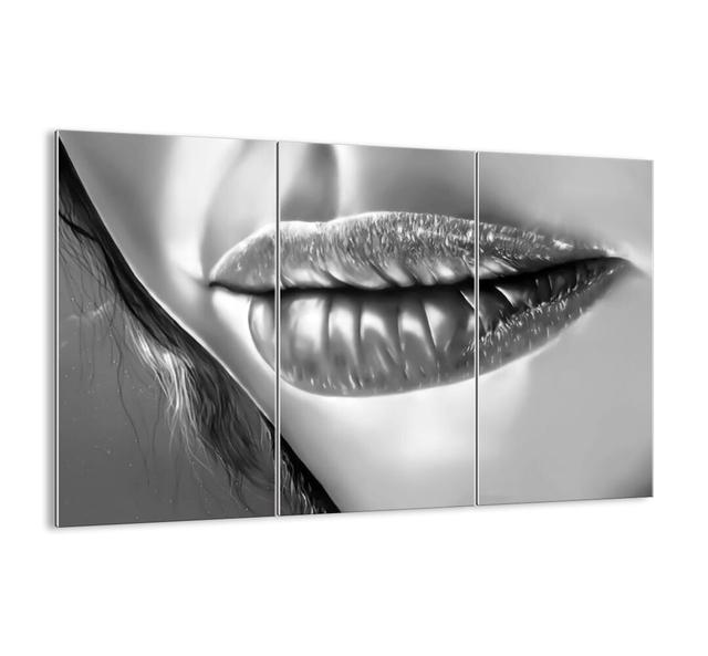 'I Know What You Are Thinking About?' - 3 Piece Unframed Graphic Art Print Set on Glass Ebern Designs Size: 70cm H x 105cm W x 1.8cm D on Productcaster.