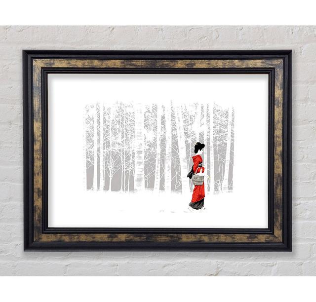 Geisha Framed Print Bright Star Size: 21cm H x 42cm W on Productcaster.