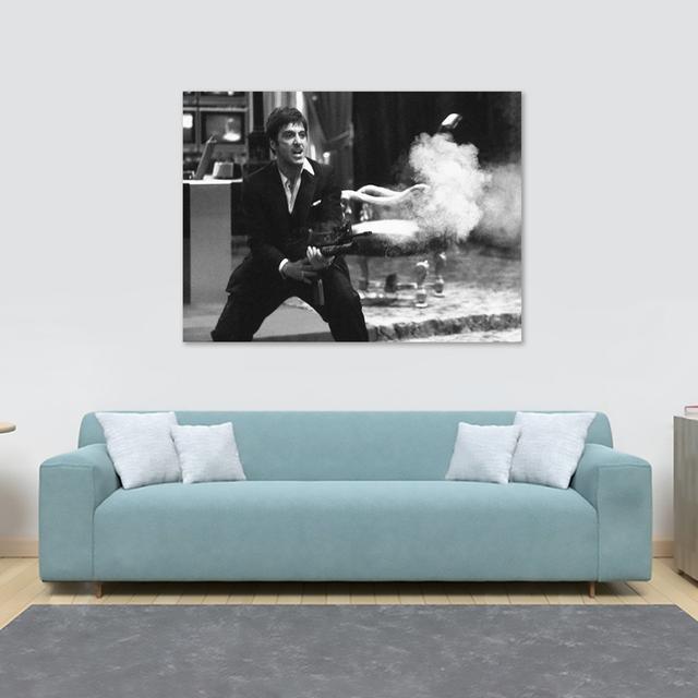 Scarface by Tony Montana - Wrapped Canvas Art Print George Oliver Size: 61cm H x 81.3cm W x 3.8cm D on Productcaster.