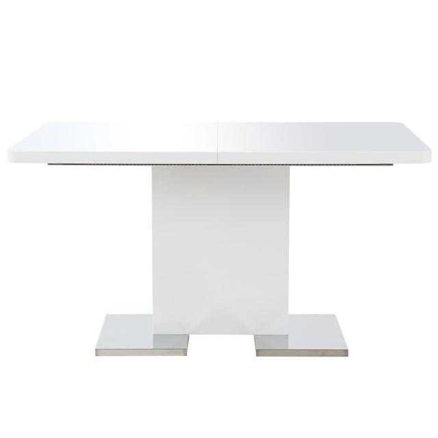 Elliana Extendable Dining Table Metro Lane Colour: White on Productcaster.