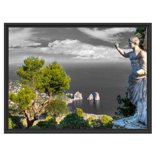 Gerahmtes Wandbild Insel Capri in Italien East Urban Home Größe: 60 cm H x 80 cm B on Productcaster.