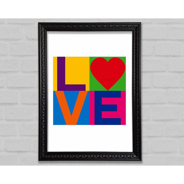 Love Colours - Single Picture Frame Art Prints Ebern Designs Size: 141.4cm H x 100cm W on Productcaster.