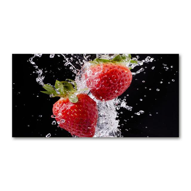 Strawberries and Water - Unframed Art Prints on Canvas Ebern Designs on Productcaster.