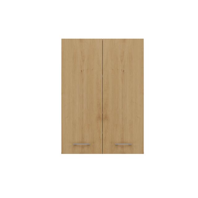 64 x 90 cm Badschrank Hilko 17 Stories Ausführung: Eiche on Productcaster.