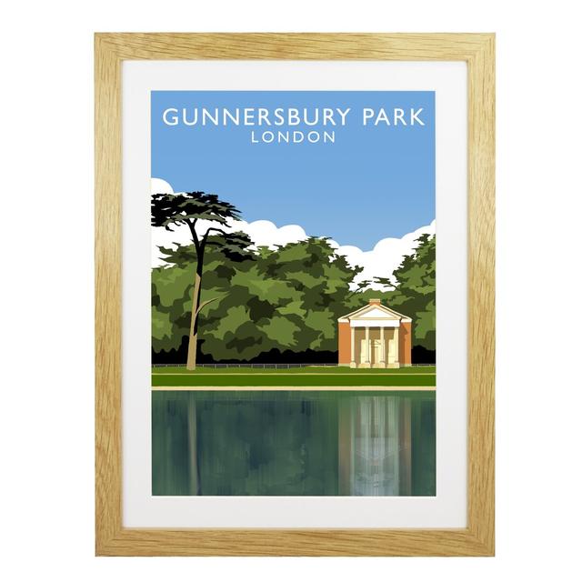 Gunnersbury Park by Richard O'Neil - Print East Urban Home Format: Oak Wood Frame, Size: 54 cm H x 44 cm W x 2.2 cm D on Productcaster.