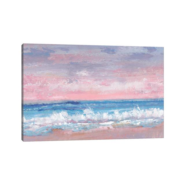 Coastal Pink Horizon I, TOT617 House of Hampton Size: 20.32cm H x 30.48cm W x 1.905cm D on Productcaster.