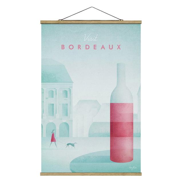 Bordeaux - Graphic Art Print Ebern Designs Size: 120cm H x 80cm W x 0.3cm D on Productcaster.