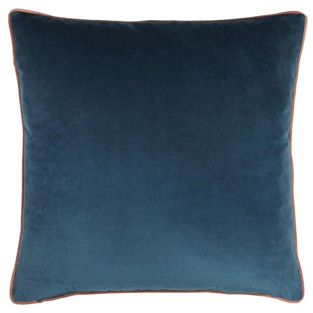 Meridian;Meridian Square Scatter Cushion With Filling Paoletti Colour: Petrol/Blush on Productcaster.