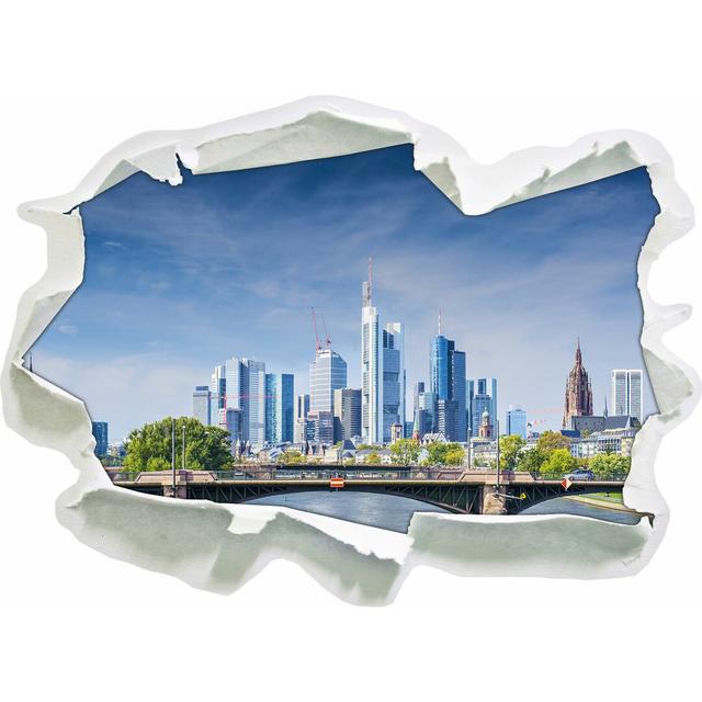 Wandtattoo Skyline von Frankfurt am Main East Urban Home Größe: 45 cm H x 62 cm B x 0,02 cm T on Productcaster.