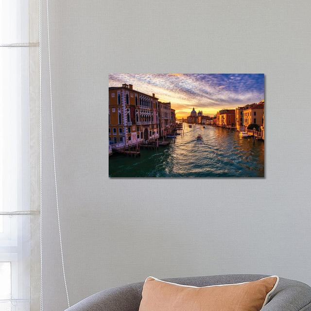 Sunrise On The Grand Canal Of Venice II by Zoe Schumacher - Wrapped Canvas Print Breakwater Bay Size: 45.72cm H x 66.04cm W x 1.91cm D on Productcaster.