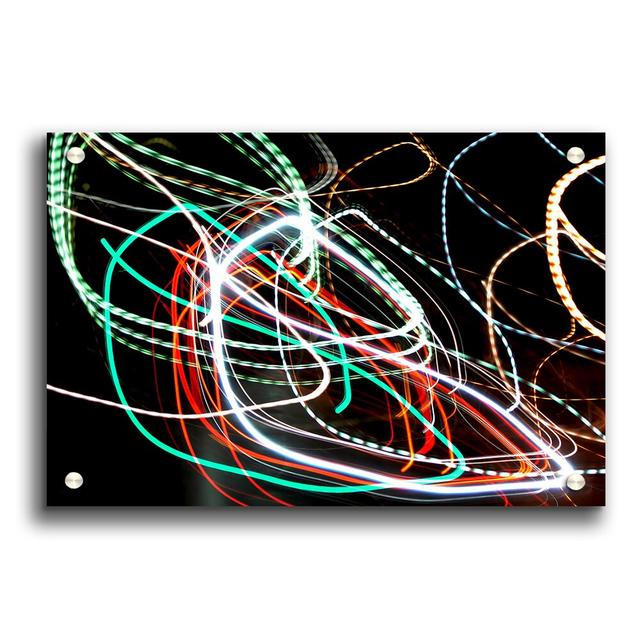 Neon Rainbow - Unframed Graphic Art Print on Acrylic East Urban Home Size: 21cm H x 29.7cm W on Productcaster.