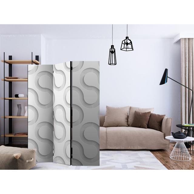 Halette 135cm W x 172cm H 3 - Panel Solid Wood Folding Room Divider East Urban Home on Productcaster.