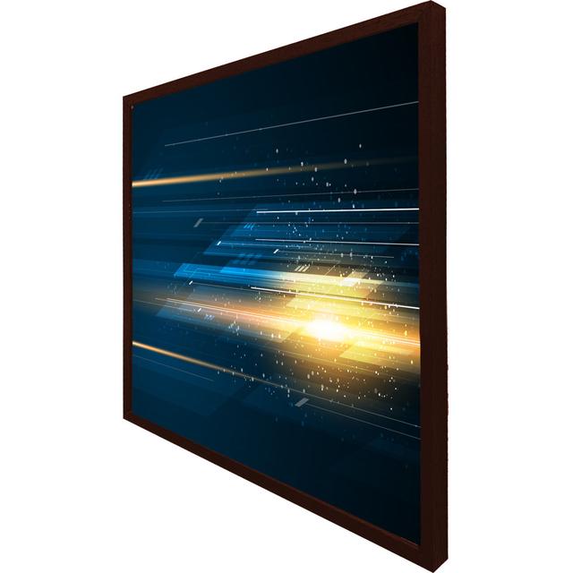 Speed Movement - Single Picture Frame Print George Oliver Size: 31cm H x 31cm W x 4cm D, Frame Option: Brown on Productcaster.