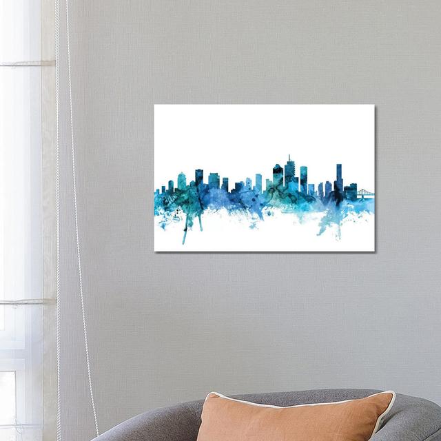 Knoxville, Tennessee Skyline by Michael Tompsett - Wrapped Canvas Art Prints Latitude Run Size: 45.72cm H x 66.04cm W x 1.91cm D on Productcaster.