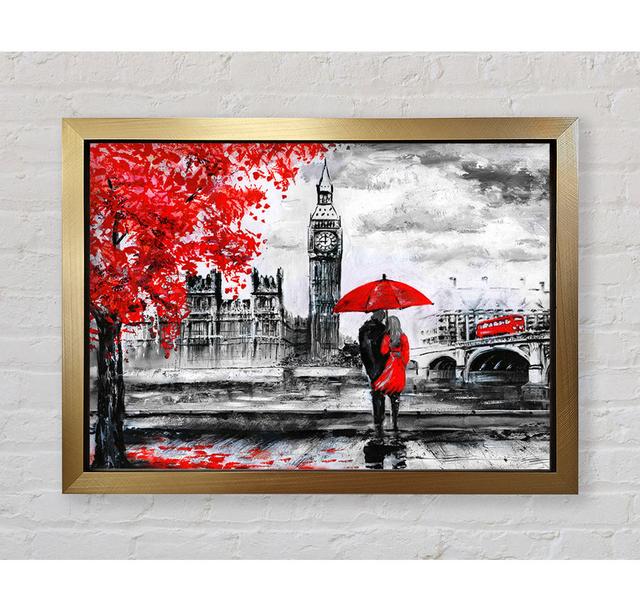 Romantic Big Ben Walk - Single Picture Frame Art Prints Bright Star Size: 100cm H x 141.4cm W x 3.4cm D on Productcaster.