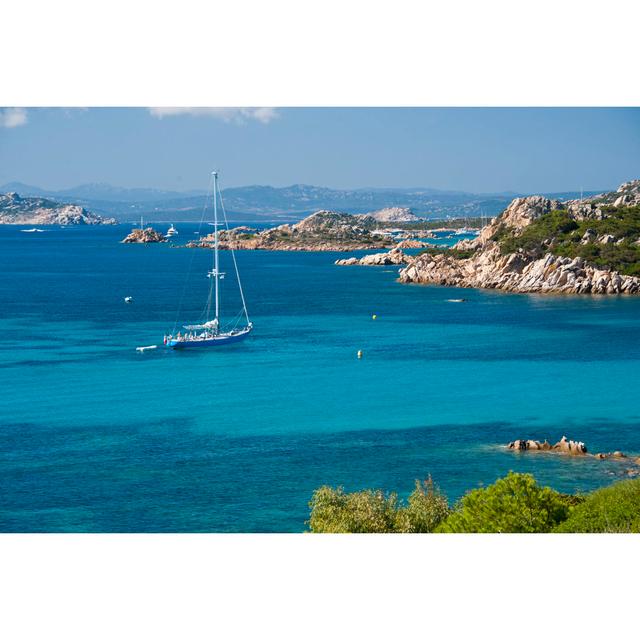 Budelli Island - Wrapped Canvas Photograph Breakwater Bay Size: 61cm H x 91cm W x 3.8cm D on Productcaster.