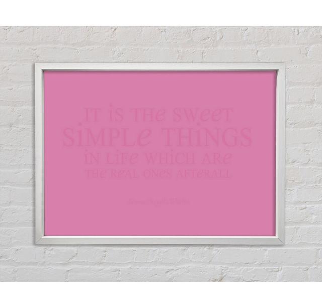 Single Picture Frame Art Prints on Canvas Bright Star Size: 59.7cm H x 84.1cm W, Colour: Pink on Productcaster.