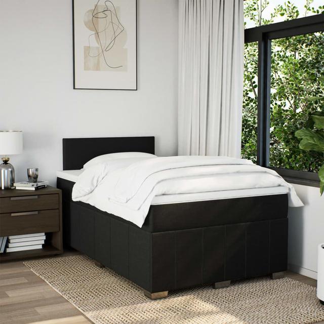 Vidaxl Boxspringbett mit Matratze ModernMoments Farbe: Schwarz, Größe: 120 cm × 200 cm on Productcaster.