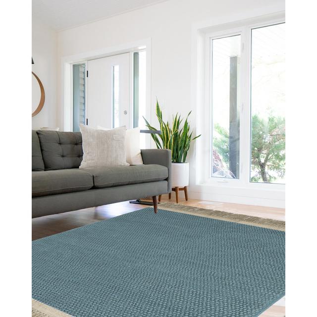 Hand Woven Green Area Rug Art for kids Rug Size: Rectangle 160 x 230cm on Productcaster.