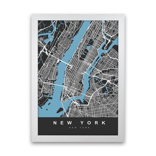 New York II - Print Borough Wharf Format: White Paper, Size: 88cm H x 64cm W x 3cm D on Productcaster.