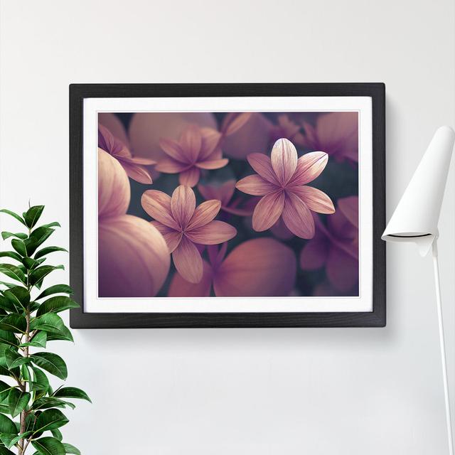 XH1022-6822X Peaceful Flowers - Picture Frame Print ClassicLiving Size: 25cm H x 34cm W, Frame Colour: Black on Productcaster.