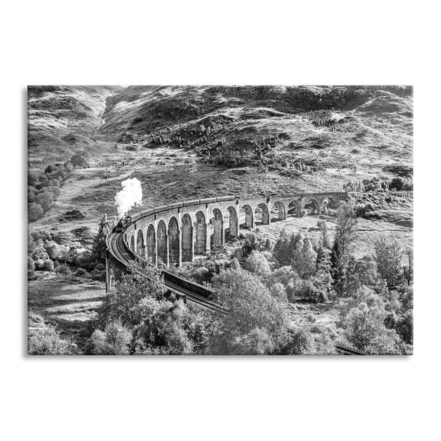 Railway Viaduct in Scotland - Unframed Photograph on Glass Ophelia & Co. Size: 60cm H x 80cm W x 0.4cm D on Productcaster.