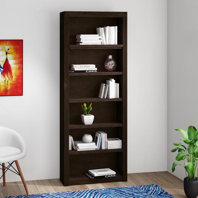 Elona Bookcase Mercury Row Finish: Havana Brown on Productcaster.