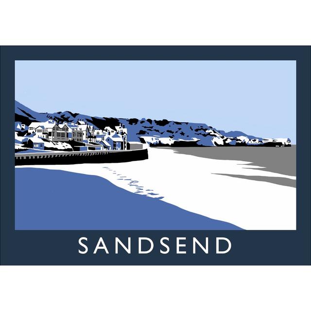 'Sandsend In Snow' by Richard O'Neil - Print East Urban Home Size: 40 cm H x 50 cm W x 1 cm D, Format: No Frame on Productcaster.