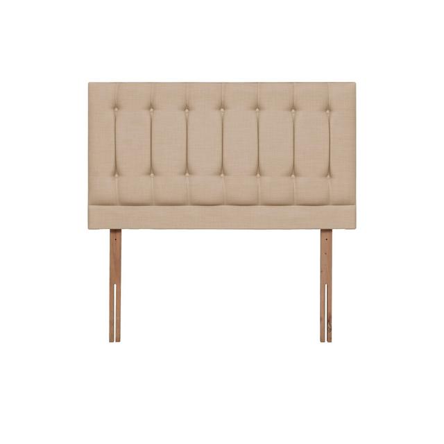 Brookwood Upholstered Headboard ClassicLiving Colour: Beige, Size: Double (4'6) on Productcaster.