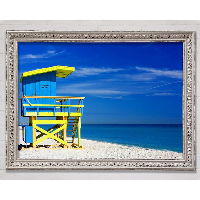 Life Guard Hut - Single Picture Frame Art Prints Bright Star Size: 100cm H x 141.4cm W on Productcaster.