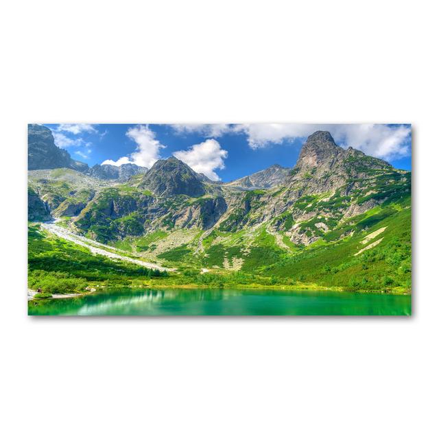 Lake in the Mountains - Wrapped Canvas Art Prints Alpen Home on Productcaster.