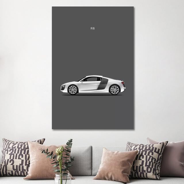 Audi R8 by Mark Rogan - Gallery-Wrapped Canvas Giclée on Canvas 17 Stories Format: Wrapped Canvas, Size: 152.4cm H x 101.6cm W x 3.81cm D on Productcaster.