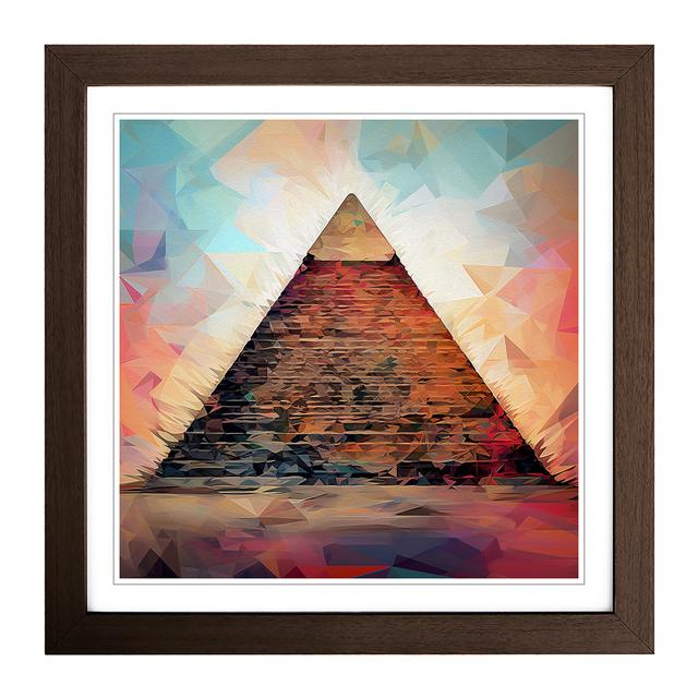 Great Pyramid Of Giza Abstract - Single Picture Frame Print on Wood Natur Pur Frame Colour: Walnut on Productcaster.